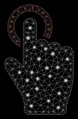 Parlama Noktaları ile Flare Mesh Ağ Musluk Hareketi