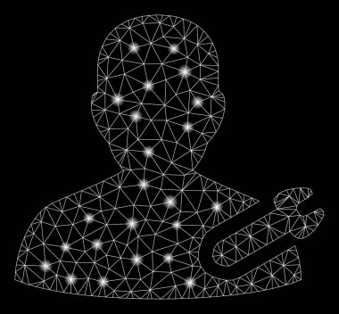 Flare Mesh Ağ Kullanıcı Onarım Anahtarı Parlama Noktalar ile