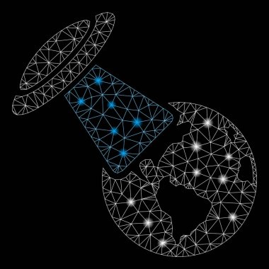 Flare Mesh 2d Ufo Flare Noktalar ile Dünya araştırıyor