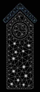 Flash Spotlu Parlayan Örgü 2d Zaman Kulesi