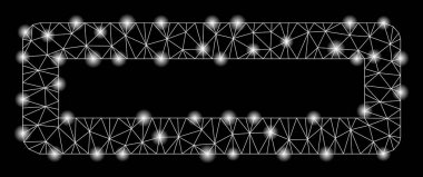 Flare Mesh Tel Çerçeve Parlama Noktalar ile kaldırın
