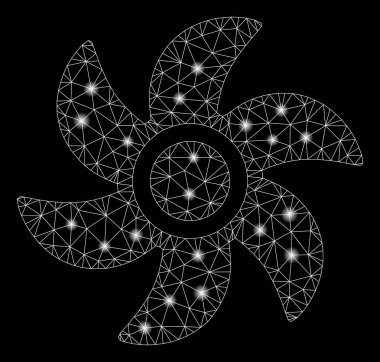 Parlama Spotlu Parlayan Örgü Tel Çerçeve Türbini