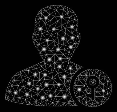 Flare Spotlu Flare Mesh Ağ Kullanıcı Anahtarı