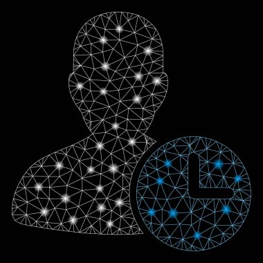 Flare Spotlu Flare Mesh Ağ Zaman Yönetimi Saati