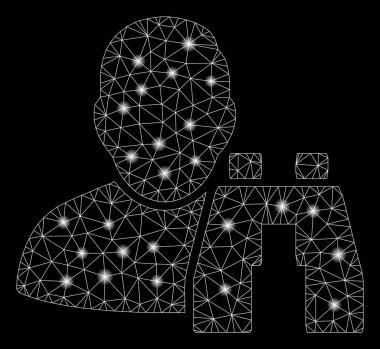 Flare Mesh Karkas Kullanıcı Dürbün Arama Aracı Flare Spotlar ile