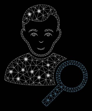 Flare Mesh Karkas Kullanıcı Arama Parlama Noktalar ile