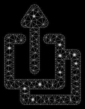 Parlama Noktalar ile Parlayan Örgü Tel Çerçeve Yüklemeleri