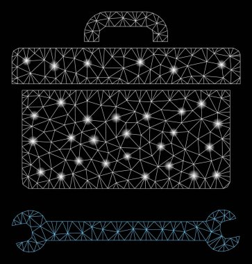 Parlama Noktaları ile Parlak Örgü Ağ Araç Kutusu