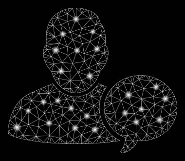 Flare Mesh Karkas Kullanıcı İpucu Balon Parlama Noktalar ile