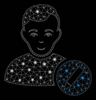 Flare Mesh Karkas Kullanıcı Flare Spotlar ile Kalem değiştirin