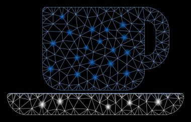 Flare Mesh Karkas Çay Bardağı Flare Noktalar ile