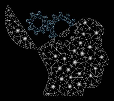 Flare Örgü Tel Çerçeve Açık Zihin Dişliler Flare Spotlar ile