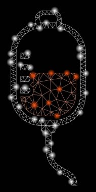 Flare Örgü Tel Çerçeve Terapisi Flare Spotlar ile Damlalık