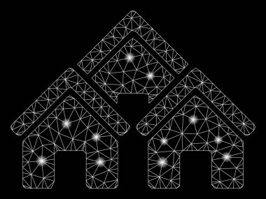 Flare Mesh 2d Şehir Binaları Flare Spotlar ile