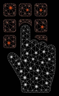 Flare Mesh 2d Tipi Şifre ile Parlama Spotlar