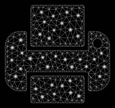 Parlama Noktaları ile Flare Mesh Ağ Yazıcı