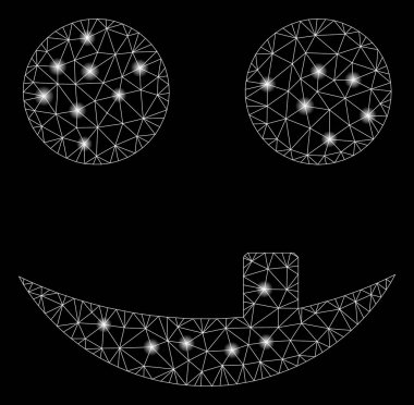 Flare Örgü Tel Çerçeve Diş Smiley Flare Noktalar ile