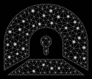 Parlama Noktalar ile Parlayan Örgü Karkas Özel Tünel