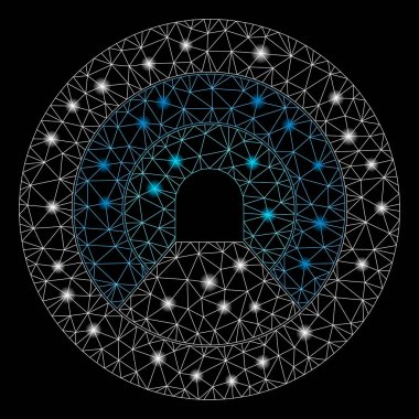 Flare Spotlu Flare Mesh Ağ Boru Tüneli