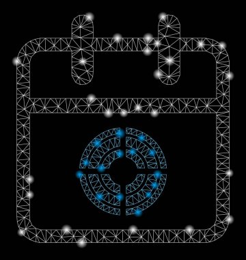 Flare Mesh Ağ Hedef Gün Flare Noktalar ile