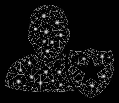 Flash Spotlu Flare Mesh 2d Kullanıcı Koruma Kalkanı