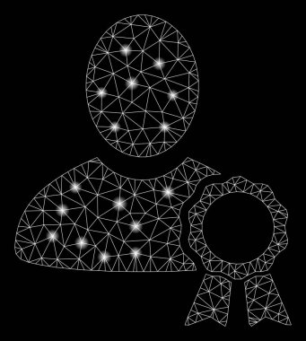 Flare Mesh Karkas Kullanıcı Mühür Damgası Fişek Noktalar ile