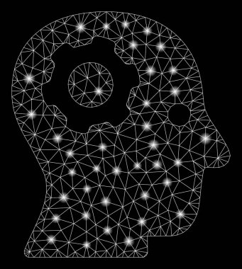 Parlama Spotlu Parlak Örgü Karkas Düşünme Dişlisi