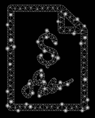 Flash Spotlar ile Parlak Mesh 2d İmzalı Bill