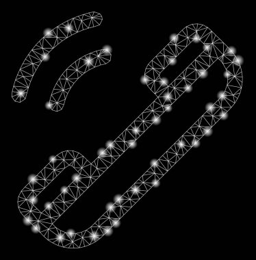 Parlama Noktalar ile Parlak Örgü Ağ Talk