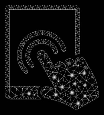 Flare Mesh Karkas Tablet Parlama Noktalar ile Çift Dokunun