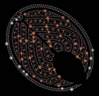 Flare Mesh 2d Somon Balık Dilimi Flare Noktalar ile