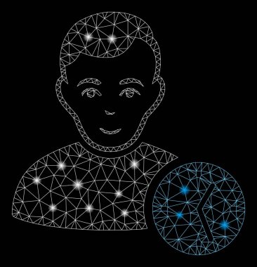 Işık Lekeli Parlak Kafes 2d Kullanıcı Saati