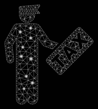 Flare Mesh Ağ Vergi Memuru Flare Spotlar ile