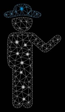 Flare Örgü Tel Çerçeve Konuşan Gentleman Ile Flare Spotlar