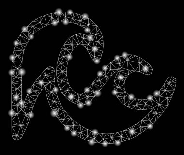 Flash Spotlar ile Parlak Mesh 2d Tsunami