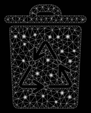 Flare Mesh Ağ Çöp Kutusu Flare Spotlar ile