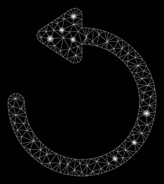 Flare Mesh Ağ Parlama Noktalar ile Sola Döndürme