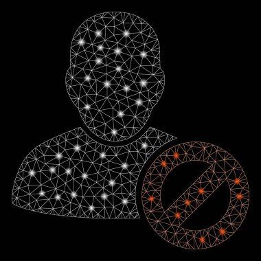 Flash Spotlarla Yasak Olan Parlama Örgü Karkas Kullanıcısı