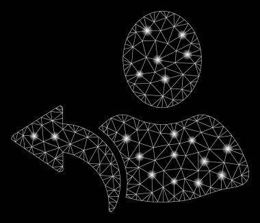 Işık Lekeleri ile Parlak Mesh 2d Geri