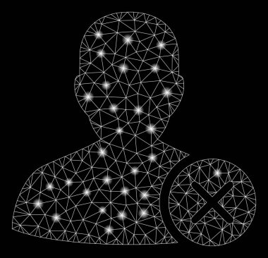 Flare Mesh Tel Çerçeve Kullanıcı İşareti Noktalar ile Silme