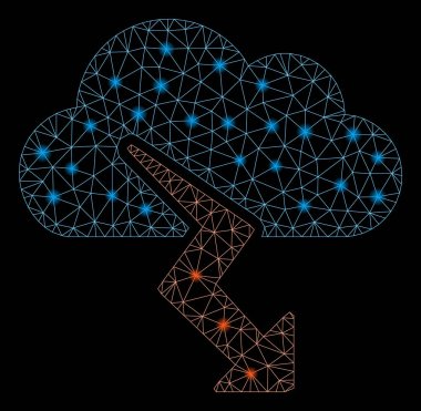 Flare Mesh Ağ Fırtına Parlama Noktalar ile