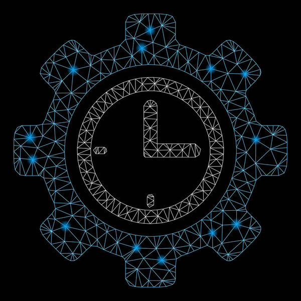 Flare Mesh 2D Time Setup Gear with Light Spots