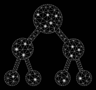 Flare Mesh 2d İkili Ağaç Parlama Noktalar ile