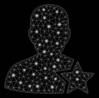 Flare Mesh Karkas Kullanıcı Derecelendirme Yıldızı Flare Spotlar ile