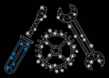 Flash Spotlu Parlak Örgü Tel Çerçeve Aparat Servisi