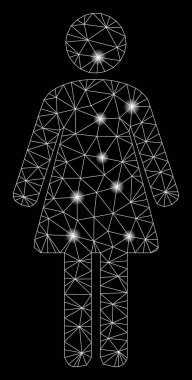 Flare Mesh Karkas Kadın Flare Noktalar ile