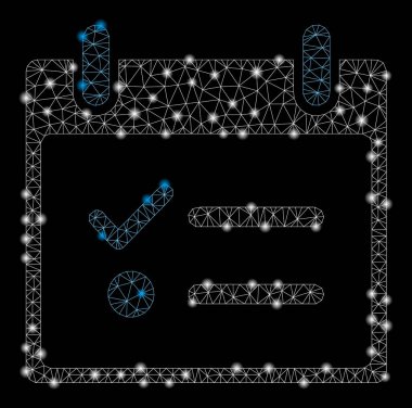 Flare Mesh Ağ Todo Listesi Takvim Günü Flare Spotlar ile