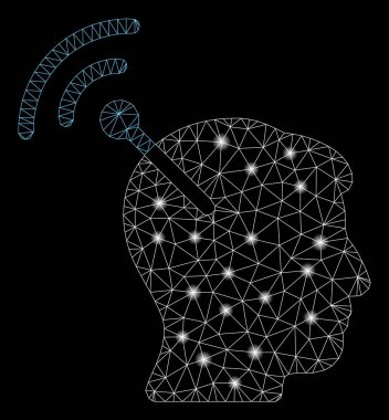 Işık Spotları ile Parlak Örgü Ağ Radyo Sinir Arayüzü