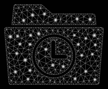 Flare Örgü Tel Çerçeve Geçici Klasör parlama noktalar ile