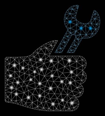 Flare Örgü Tel Çerçeve Servis El Flare Spotlar ile